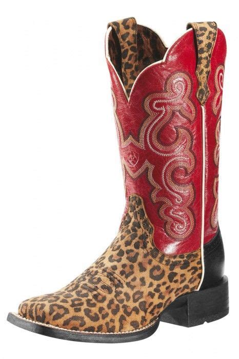 ariat women red leopard boots